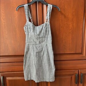 Abercrombie & Fitch Black and White Checkered Dress